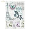 retro, wieża Eiffla, Paryż, Paris, ręczne pismo, list, kwiat, róża, róże, motyl, ćma, ćmy, R739, retro, Eiffel Tower, Paris, Paris, handwriting, letter, flower, rose, butterfly, moth, moths, Retro, Eiffelturm, Paris, Handschrift, Brief, Blume, Rose, Schme